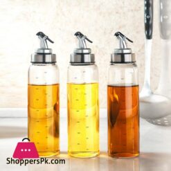 Kitchen Olive Oil Dispenser Cooking Oil Sprayer Glass Vinegar Cruet 10Oz Olive Bottle Vinegar Dispenser Oil Container - 300 Ml