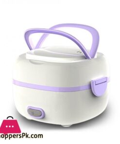 Multifunctional Electric Lunch Box Mini Rice Cooker Portable Food Heating Steamer Heat Preservation Lunch Box EU Plug