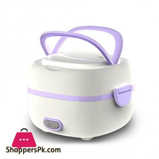 Multifunctional Electric Lunch Box Mini Rice Cooker Portable Food Heating Steamer Heat Preservation Lunch Box EU Plug