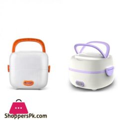 Multifunctional Electric Lunch Box Mini Rice Cooker Portable Food Heating Steamer Heat Preservation Lunch Box Eu Plug