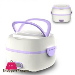 Multifunctional Electric Lunch Box Mini Rice Cooker Portable Food Heating Steamer Heat Preservation Lunch Box Eu Plug