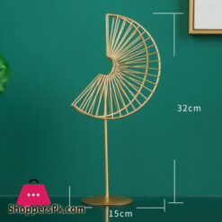 Nordic Iron Art Golden Ginkgo Leaf Plant Turtle Leaf Ornament Home Decor Figurines Wine Cabinet Desktop Decoration