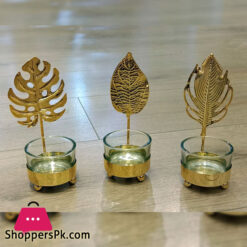 Nordic Metal Candle Holder Leaves Candlestick Dining Table Candle Stand Wedding Living Room Romantic Dinner Home Decor Gift 1Pcs