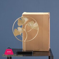 Nordic Iron Art Gold Gingko Leaf Turtle Leaf Ornaments Creative Home Living Room Wine Cabinet Porch Decorationfigurines Miniatures