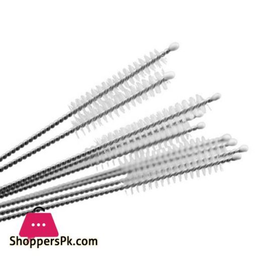 10pcs Nylon Straw Cleaners Cleaning Brush Drinking Pipe Cleaners Stainless Steel Glass