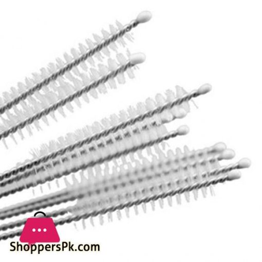 10pcs Nylon Straw Cleaners Cleaning Brush Drinking Pipe Cleaners Stainless Steel Glass