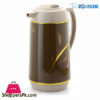 Orignal Japan Zojirushi Thermos White Brown - 1 Liter - Ahgb10-D