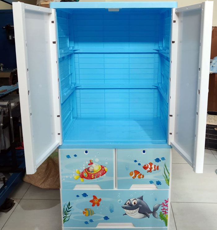Phoenix Happy Dolphin Wardrobe Hanging With 4 Drawer