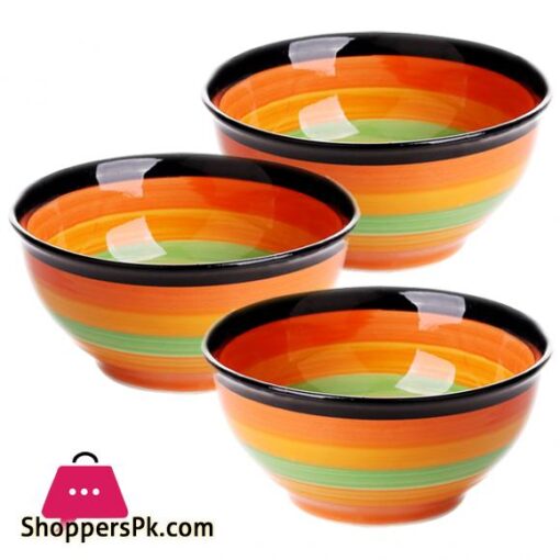 Porcelain Spiral Bowl Set 6 Pcs