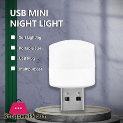 2Pcs Portable Mini Usb Night Light Led Lamp Small Round Lamp Computer Mobile Power Light Night Light Desk Light Reading Lightled Night Lights