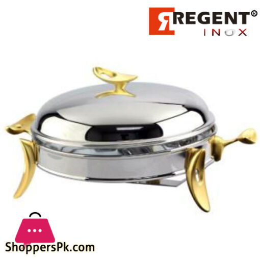 REGENT LEAF Round Dish Warmer Serving Dish 2.5 Liter - 174576