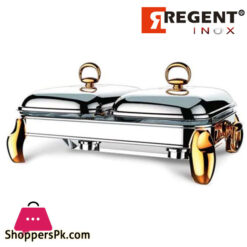 REGENT LUX 1.5 Liter x 2 Double Food Warmer Serving Dish 173846.G