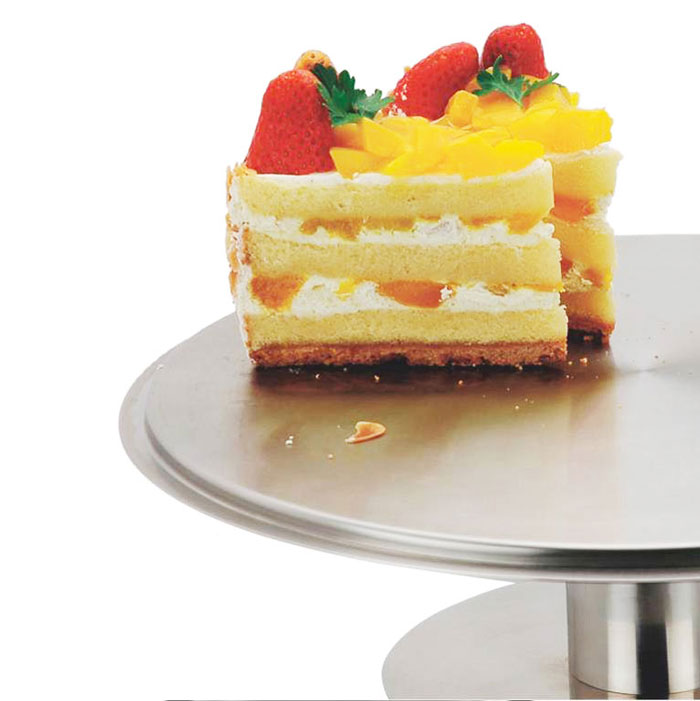 REGENT Rotatable Cake Stand Turntable Silver - 158122