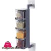 Rotating Seasoning Storage Boxes Spice Jar Condiment Box Spices Storage Wall Hanging Kitchen Organizer Kitchen Accessories 1 Rotating Wall Seasoning Jar Box Salt Sugar Spices Storage Hang Condiment Shelf Closet Clothes Glass Mug Shelf Hangerracks Holders