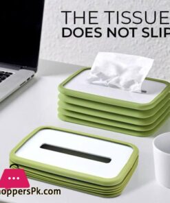 Silicone Foldable Paper Facial Tissues Box Free Retractable Capacity Tissue Box Simple Bathroom and Kitchen Folding Tissue BoxTissue Boxes