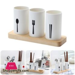Spoon Holder Drain Rack Desktop Tableware Storage Rack Spoons Knife Storage Box Wooden Table Cutlery Container Kitchen Organizer 10 Chopsticks Drain Rack Desktop Tableware Storage Rack Spoons Knife Storage Box Wooden Table Cutlery Container Kitchen Organizerracks Holders