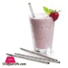 Bao Sheng Stainless Steel Straw SW 0023 Metal Drinking Reusable Straw Eco Friendly Durable Kitchen Utensils Food Grade Metal Drinkware For Dining Smoothies Milkshake Drinks Tea Milk Cocktails
