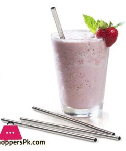 Bao Sheng Stainless Steel Straw SW 0023 Metal Drinking Reusable Straw Eco Friendly Durable Kitchen Utensils Food Grade Metal Drinkware For Dining Smoothies Milkshake Drinks Tea Milk Cocktails