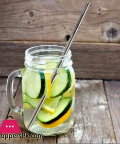 Stainless Steel Drinking Straws Set Of 5 Free Cleaning Brush Included Dy-020 5 Bao Sheng Stainless Steel Straw Sw 0023 Metal Drinking Reusable Straw Eco Friendly Durable Kitchen Utensils Food Grade Metal Drinkware For Dining Smoothies Milkshake Drinks Tea Milk Cocktails
