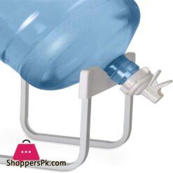 Brio Stainless Steel 3 5 Gallon Water Jug Stand And 2 Dispenser Valves Rust Resistant Non Slip Water Stand With Bpa Free Fast Flow Water Spout Fits Both 48Mm And 55Mm Bottles 2 Caps Included White