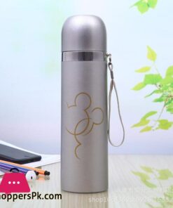 Stainless Steel Vacuum Flask Defects Light Weight 500ml Cartoon Thermos Portable Bottle