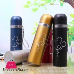 Stainless Steel Vacuum Flask Defects Light Weight 500Ml Cartoon Thermos Portable Bottle