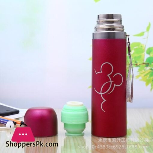 Stainless Steel Vacuum Flask Defects Light Weight 500ml Cartoon Thermos Portable Bottle
