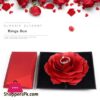 Unique Pops Up Rose Wedding Engagement Rings Box Surprise Jewelry Storage Holder Valentines day Best Gift Boxes For Women RingsJewelry Packaging Display