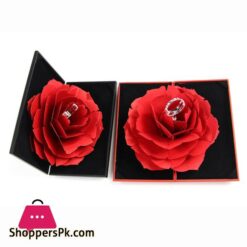 Unique Pops Up Rose Wedding Engagement Rings Box Surprise Jewelry Storage Holder Valentine'S Day Best Gift Boxes For Women Rings 10 Unique Pops Up Rose Wedding Engagement Rings Box Surprise Jewelry Storage Holder Valentines Day Best Gift Boxes For Women Ringsjewelry Packaging Display