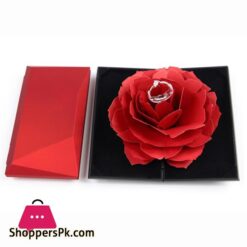 Unique Pops Up Rose Wedding Engagement Rings Box Surprise Jewelry Storage Holder Valentine'S Day Best Gift Boxes For Women Rings 11 Unique Pops Up Rose Wedding Engagement Rings Box Surprise Jewelry Storage Holder Valentines Day Best Gift Boxes For Women Ringsjewelry Packaging Display