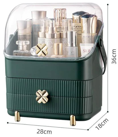 Vintage Organizer The Fortune Clover Multi-Department Makeup Organizer