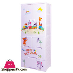 Phoenix Happy Wild Safari Wardrobe Hanging With 4 Drawer