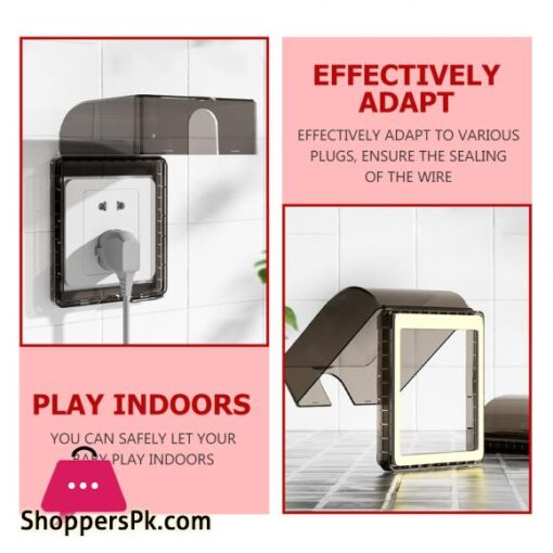 2pcs Waterproof Wall Switch Socket Cover 86 Type Splash proof Socket CoverElectrical Safety