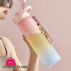 1000Ml Fashion Healthy Material Water Bottle Color Change Design Large Capacity Sports Plastic Drinking Bottles Eco Friendlysports Bottles
