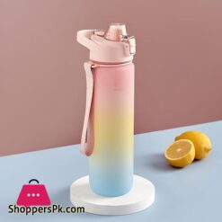 1000Ml Fashion Healthy Material Water Bottle Color Change Design Large Capacity Sports Plastic Drinking Bottles Eco Friendlysports Bottles