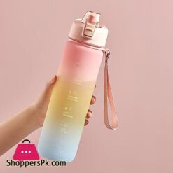 1000Ml Fashion Healthy Material Water Bottle Color Change Design Large Capacity Sports Plastic Drinking Bottles Eco Friendlysports Bottles