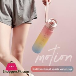 1000Ml Fashion Healthy Material Water Bottle Color Change Design Large Capacity Sports Plastic Drinking Bottles Eco Friendlysports Bottles