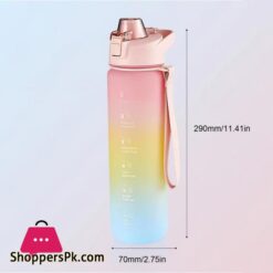 1000Ml Fashion Healthy Material Water Bottle Color Change Design Large Capacity Sports Plastic Drinking Bottles Eco Friendlysports Bottles
