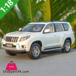 118 Toyota Land Cruiser Prado Diecast Suv Car Model Toys For Boy Gifts Collection Hobby White Green With New Original Boxdiecasts Toy Vehicles