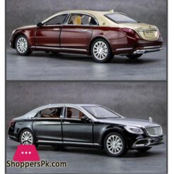 1:24 Mercedes Benz Maybach Car Models Alloy Diecast Toy Vehicle Doors Openable 12 Miniature 124 Diecast Alloy Model Car Simulation Maybach S600 Luxury Sedan For Children Collection Metal Vehicle Boys Hot Toys