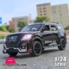 124 Nissan Patrol Alloy Car Model Diecasts Metal Toy Modified Off road Vehicles Model Simulation Sound Light Childrens Toy GiftDiecasts Toy Vehicles