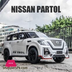 124 Nissan Patrol Alloy Car Model Diecasts Metal Toy Modified Off Road Vehicles Model Simulation Sound Light Childrens Toy Giftdiecasts Toy Vehicles