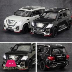 124 Nissan Patrol Alloy Car Model Diecasts Metal Toy Modified Off Road Vehicles Model Simulation Sound Light Childrens Toy Giftdiecasts Toy Vehicles
