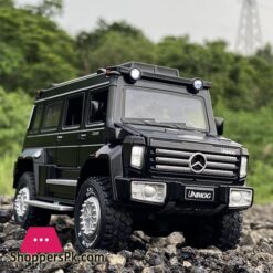1:24 Unimog U5000 Alloy Car Model Diecast & Metal SUV Toy Car Model Simulation Sound Light Kids Collection Gift
