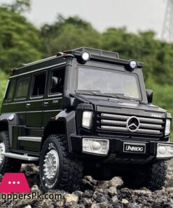 1:24 Unimog U5000 Alloy Car Model Diecast & Metal SUV Toy Car Model Simulation Sound Light Kids Collection Gift