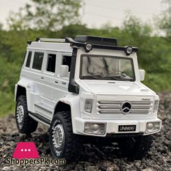 1:24 Unimog U5000 Alloy Car Model Diecast &Amp; Metal Suv Toy Car Model Simulation Sound Light Kids Collection Gift