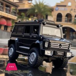 1:24 Unimog U5000 Alloy Car Model Diecast &Amp; Metal Suv Toy Car Model Simulation Sound Light Kids Collection Gift