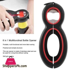 1Pc Multifunctinal Stainless Steel 6 In 1 Bottle Can Opener Corkscrew For Bar Restaurant Use Beer Wine Opener Bar Kitchen Toolopeners