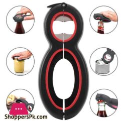 1Pc Multifunctinal Stainless Steel 6 In 1 Bottle Can Opener Corkscrew For Bar Restaurant Use Beer Wine Opener Bar Kitchen Toolopeners