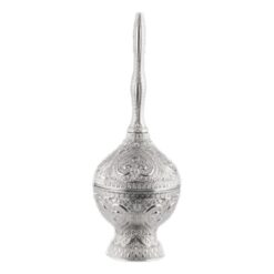 Osena Pewter Metal Telkari Rose Water Pourer Silver Turkey Made - 202-11
